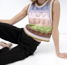 Zara crochet knit top SZ S,M - £35.95 GBP