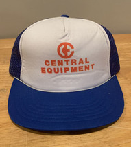 Vintage Central Equipment Trucker Mesh SnapBack Ball Cap Hat Champion - $19.79