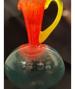 Large Kosta Boda Kjell Engman BonBon Multicolor Glass Jug Pitcher Ewer Vase - £429.41 GBP