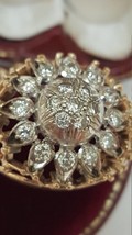 Unisex  Art Deco 18kt Yellow Gold Platinum  .75ct Diamond Filigree Ring,... - $1,350.00