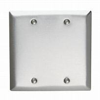 Primary image for Pass & Seymour/Legrand 2-Gang Stainless Steel Blank Wall Plate