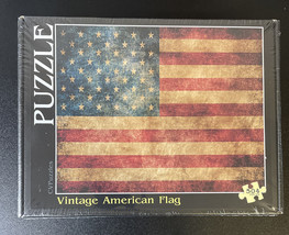 Vintage CVPuzzles American Flag 504 Piece Jigsaw Puzzle 16&quot; X 20&quot; - £19.94 GBP