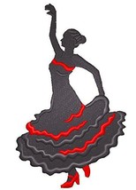 BeyondVision Let&#39;s Dance Custom and Unique Embroidered [Flamenco Silhouette Righ - £9.15 GBP