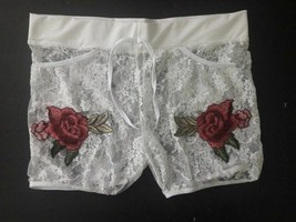 Hot Pant Small Shorts White Only Embroidered - £9.91 GBP