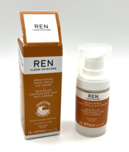 REN Clean Skincare Brightening Dark Circle Eye Cream 0.5 fl. oz. Full Size Vegan - £15.44 GBP