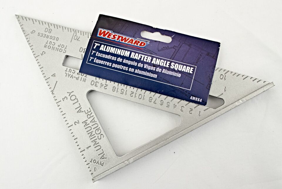 *Westward 7&quot; Aluminum Rafter Angle Square 4mrx4 - $3.87