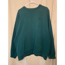 1990s Nike Travis Scott Forest Green Swoosh Check Streetwear Sweatshirt XXL - $58.00
