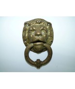 Antique Heavy Bronze Lion&#39;s Head Door Knocker, H 15.8 cm, Wt 850 g - not... - $142.60