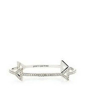 Juicy Couture Bracelet Crystal Pave Triangle Bangle Silver Tone New $48 - $37.62