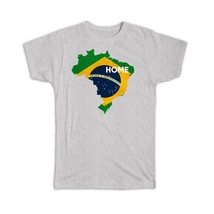Brazil Home Map Flag : Gift T-Shirt Brazilian Brasil Country Pride Amazon - £14.22 GBP