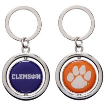 NCAA Clemson Tigers Spinning Logo Key Chain Forever Collectibles - £8.75 GBP