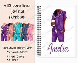 Personalized Nurse Notebook, CNA Gift, Nursing School Notebook, Doctor, 6x8&quot;  - £17.38 GBP