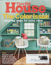 This Old House Magazine SEPTEMBER 2016 The Color Issue Inspiring Ideas - £1.95 GBP