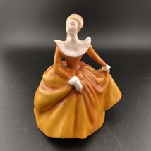 Royal Doulton Fragrance HN 3220 Miniature, Yellow-Orange Dress Figurine - $19.70