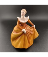 Royal Doulton Fragrance HN 3220 Miniature, Yellow-Orange Dress Figurine - $19.70