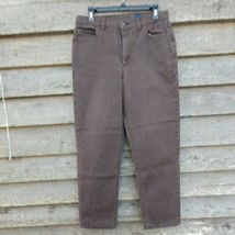 Crazy Horse Brown Denim Jeans 5 Pocket Size 10 98% Cotton/2% Spandex Exc... - £12.22 GBP