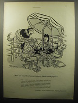 1951 Kimberly-Clark Paper Advertisement - cartoon by Tom Henderson - £14.77 GBP