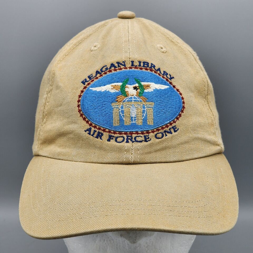 Vintage Ronald Reagan Library Air Force One Snapback Hat Cap Men Preside... - $9.74