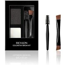 Revlon ColorStay Brow Kit Includes Longwear Brow Powder Soft Black 101 0... - £10.04 GBP