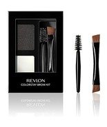 Revlon ColorStay Brow Kit Includes Longwear Brow Powder Soft Black 101 0... - $12.86