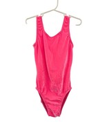 Satara Leos Girls XL Leotard Pink Velvet Sleeveless Dance Gymnastics USA... - $224.65 MXN