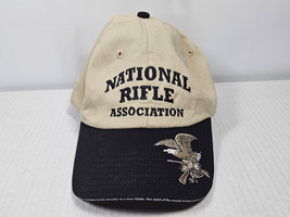 National Rifle Association Hat Cap Tan Black Eagle NRA Adjustable 2nd Am... - £10.22 GBP