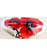 Ceramic Cabinet Drawer Pull Red Poppy @Pretty@ - $11.47 CAD