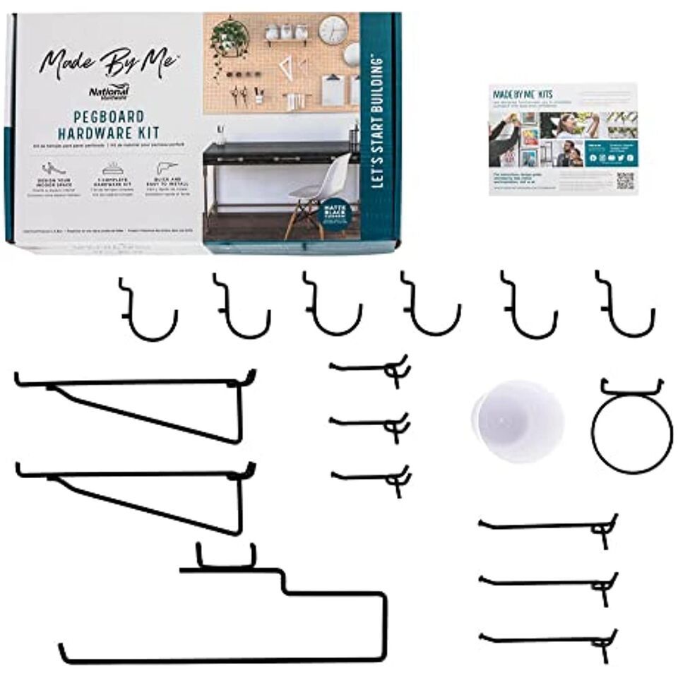 National Hardware N900-003 Pegboard Organizer Kit, Black - $45.84