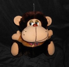 13&quot; Vintage 1982 A &amp; B Novelty Brown Monkey Ape Stuffed Animal Plush Toy Lovey - £28.61 GBP