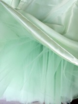 Mint Green Fluffy Tulle Midi Skirt Womens Custom Plus Size Layered Tulle Skirt image 4