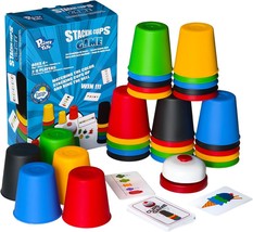 Quick Stacking Cups Games for Kids Classic Matching Cup Game Speed Match Cups Ga - £33.59 GBP