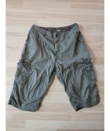 Arizona Jeans Cargo Shorts, Button 100% Cotton, Men&#39;s Size 33, Gray/Green - $20.97 CAD