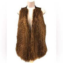 Black Label by Chico’s faux fur vest knit back size M Medium (Chico’s 1) - £44.15 GBP