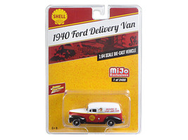 1940 Ford Delivery Van &quot;Shell&quot; 1/64 Diecast Model Car by Johnny Lightning - £13.29 GBP