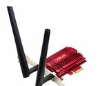 ASUS PCE-AXE59BT WiFi6 6E AX5400 PCI-E Adapter with 2 External Antennas ... - $97.53