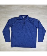 Peter Millar Verge Crown Blue Camo Quarter Zip Pullover Dove Mountain Si... - $122.87 CAD