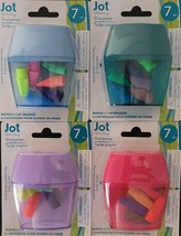 Pencil &amp; Crayon Sharpeners + 6 Erasers Select: Color - £2.73 GBP