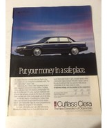 1991 Oldsmobile Cutlass Ciera Vintage Print Ad Advertisement   pa15 - $7.91