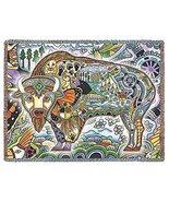72x54 BISON Buffalo Native American Southwest Tapestry Afghan Throw Blan... - $63.36