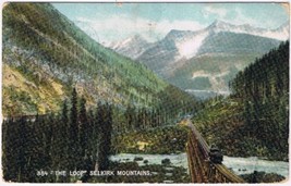 Postcard The Loop Selkirk Mountains British Columbia Thompson - £7.73 GBP