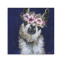 Watercolor Flower Llama Unframed Print Wall Art - $3,859.31 MXN