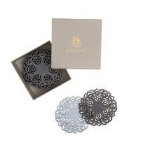 Mijal Gleiser Double Sided Coasters Laser Cut Heat Resistant Non Slip Stain Resi - $34.64