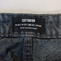 Cotton: On Every Day Denim Skirt Youth Women’s Size 4 Black Distressed (28×15) image 3