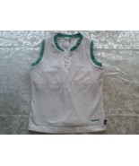 Reebok-Small-ladies juniors teen sports athletic fit top-V-neck- white s... - $9.50