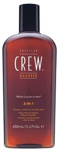 American Crew 3 in 1 Shampoo, Conditioner and Body Wash 15.2 oz