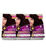 3 Pack Schwarzkopf Keratin Color 5.8 Crimson Permanent Hair Color - $712.19 MXN