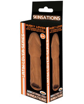 Skinsations Latin Lover 6.5&quot; Husky Extension Sleeve W/scrotum Strap - $28.79