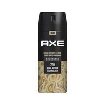 Axe Gold Temptation Long Lasting Deodorant Bodyspray For Men 150 ml - £13.40 GBP