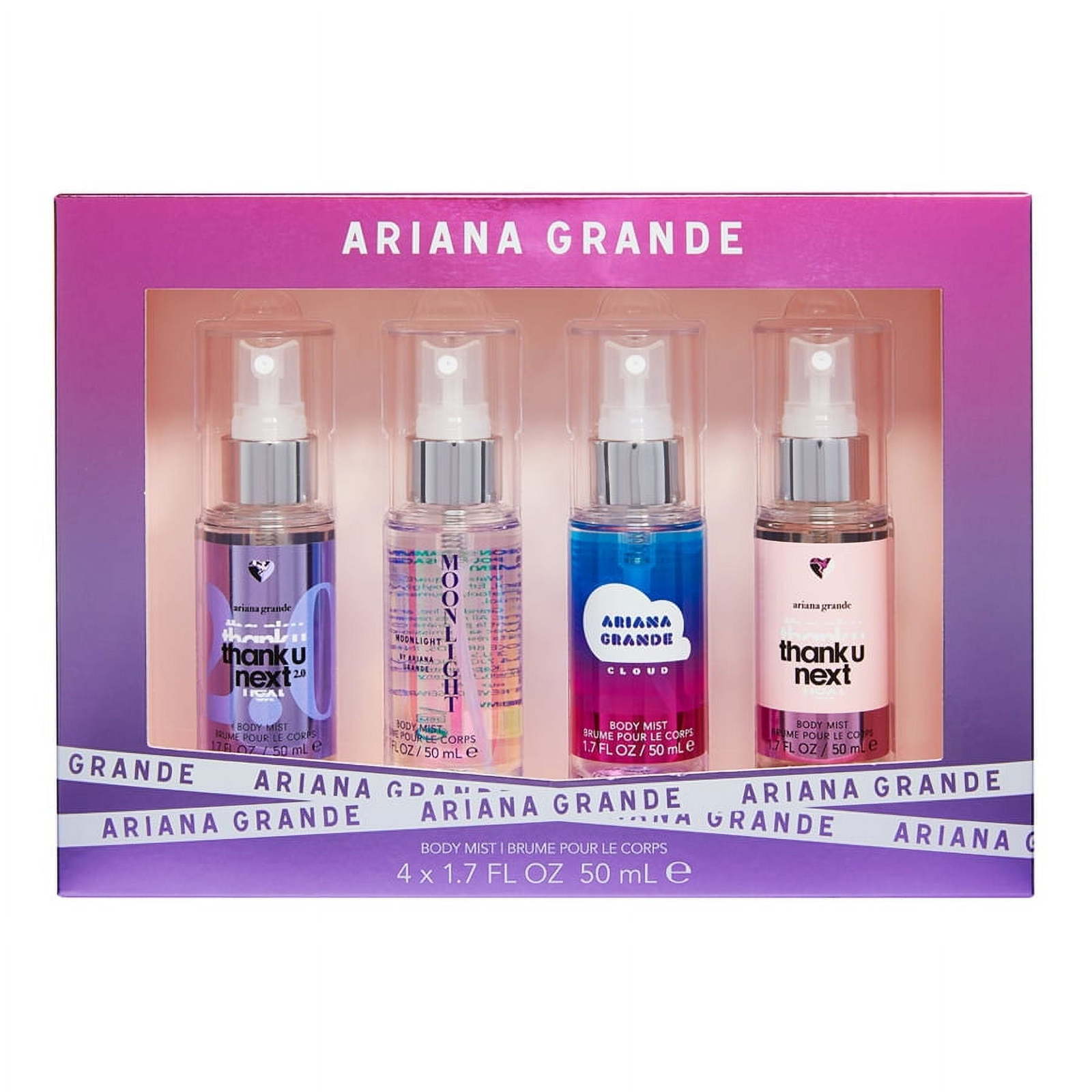 Ariana Grande 4PC Body Spray Coffret, 1.7 OZ | Gift Set