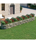 vidaXL Large Galvanized Gabion Raised Rectangular Garden Bed - $366.99